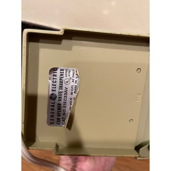 Vintage General Electric GE Can Opener Knife Sharpener - Picture 5 of 10